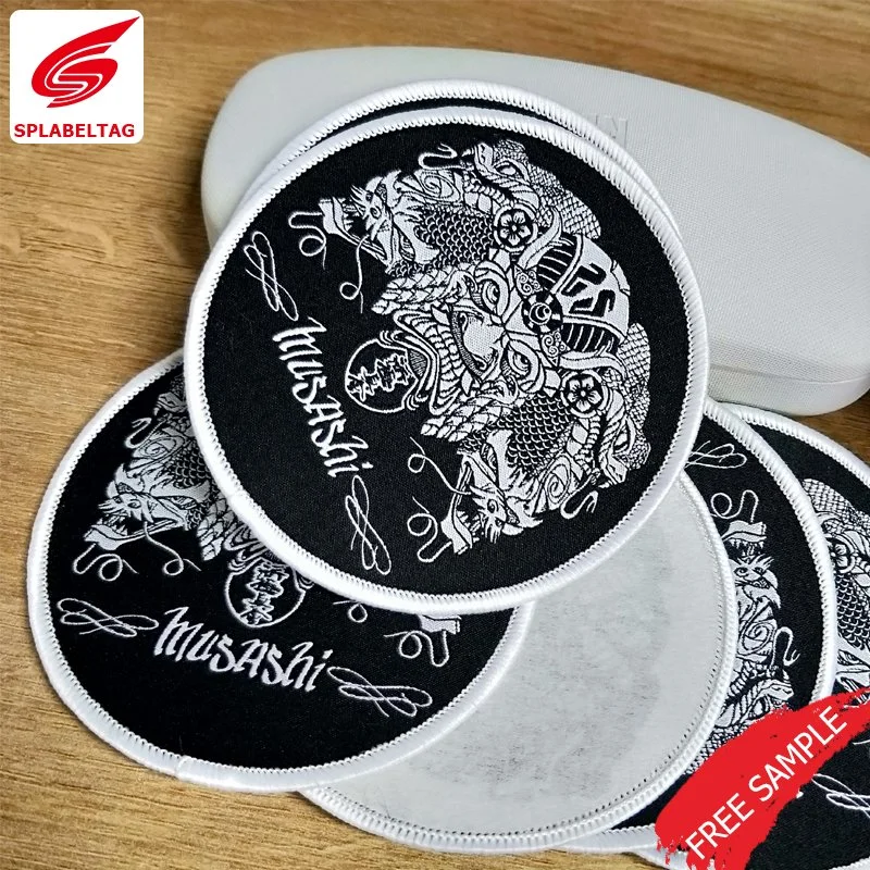 Wholesale/Supplier Cheap Hat Woven Patch Woven Badge for School and Taekwondo Uniform Emblem