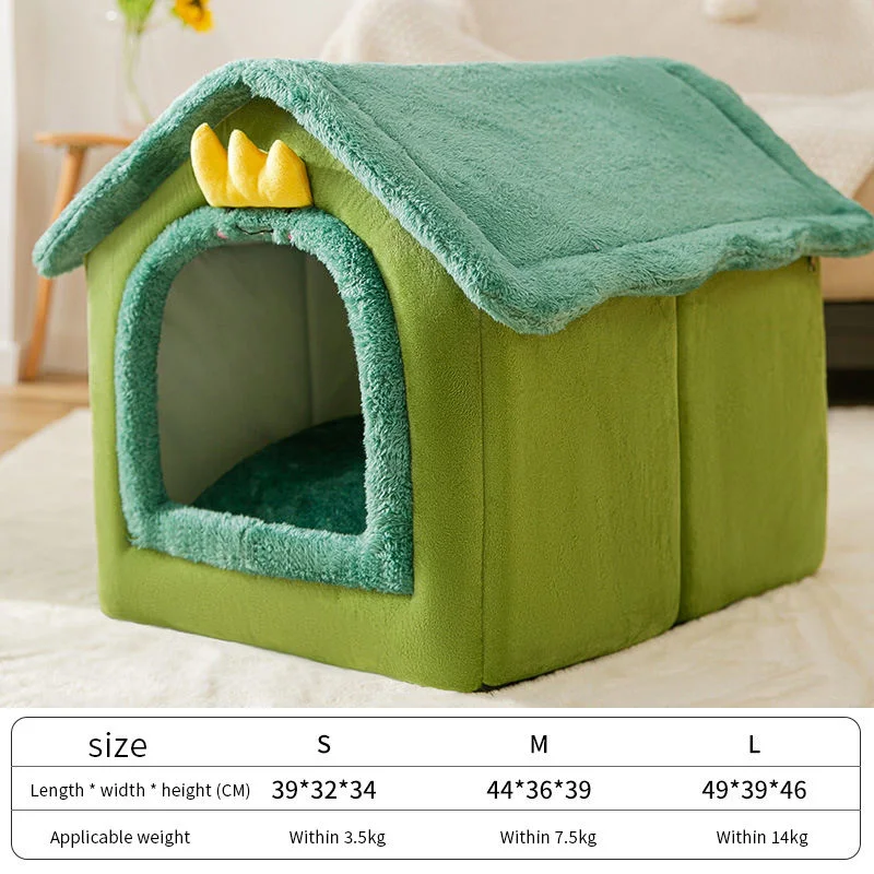 Camas PARA Gatos Small Dog Teddy Washable Winter Soft Warm Luxury Plush Fluffy Cat Nest Bed House Pet House