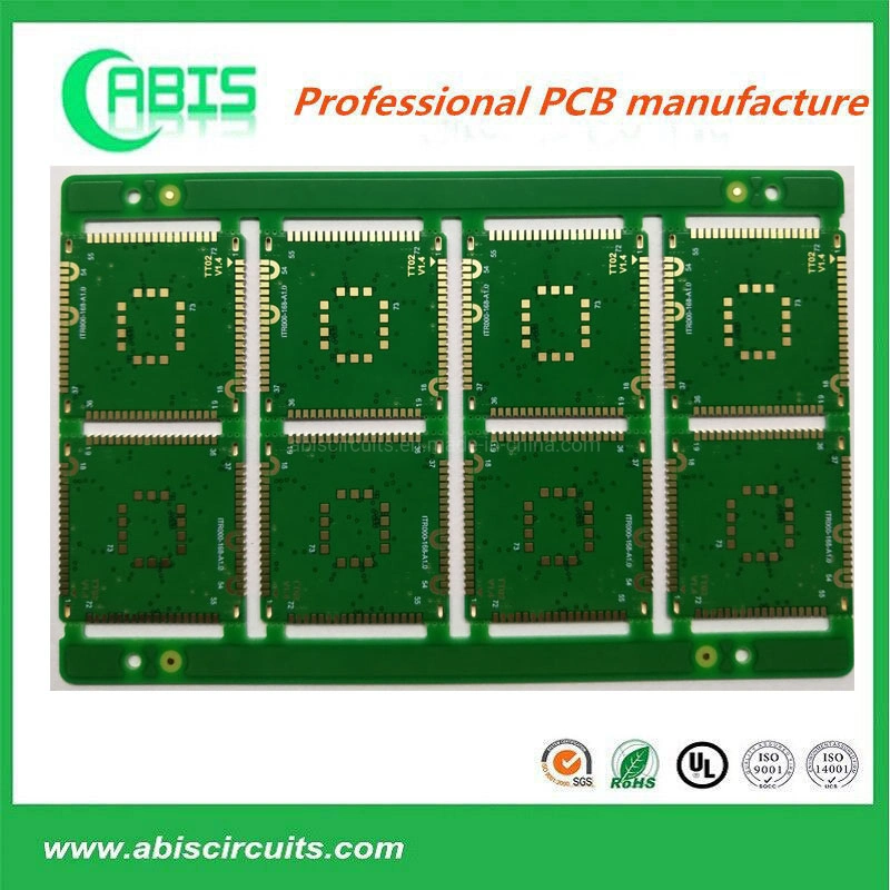 La interconexión de alta densidad (IDH) de la Junta desnudo de la capa de multicapa OEM Custom PCB con la mitad de los agujeros