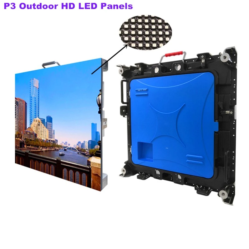 Hot Sell Advertising LED Board P3 Outdoor Rental LED Video Wall 3mm LED Screen Display with 5 Years Warranty