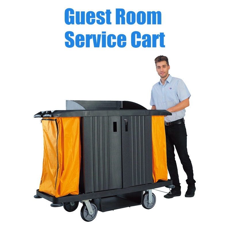 Restaurant Hotel Guset Room Service Cart Cleaning Trolley Cart