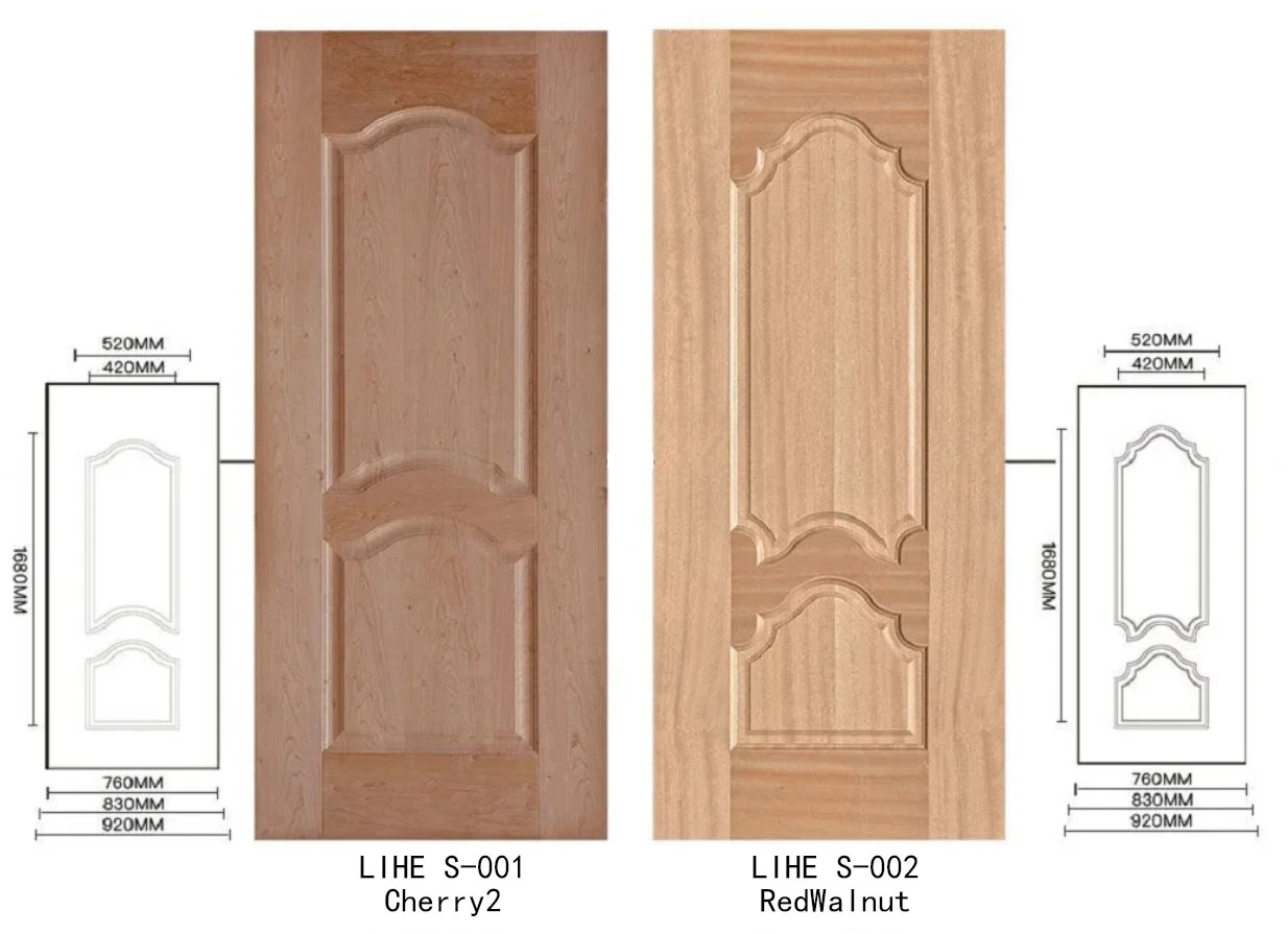 Eingang Holzpaneel Veneer Haut für Home Decoration Tür