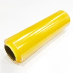 Película aderente PVC de boa elasticidade Food Grade Cintagem PVC Película plástica para embalagem de alimentos