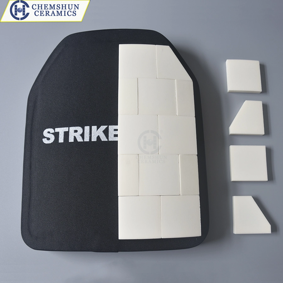 99 Aluminiumoxid Keramik Ballistische Fliesen für Front Strike Plate Insert