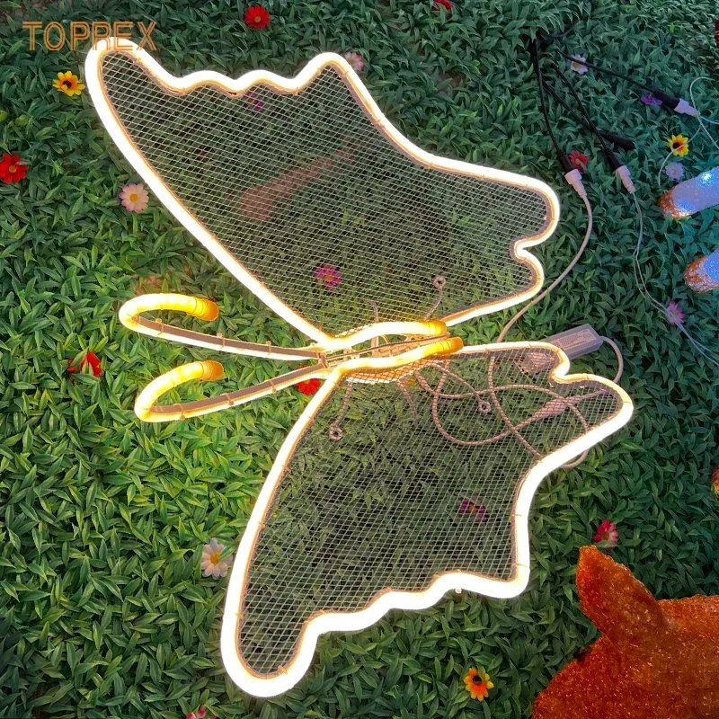 Colgantes luces de Navidad decoración de eventos Iluminación de mariposas para bodas