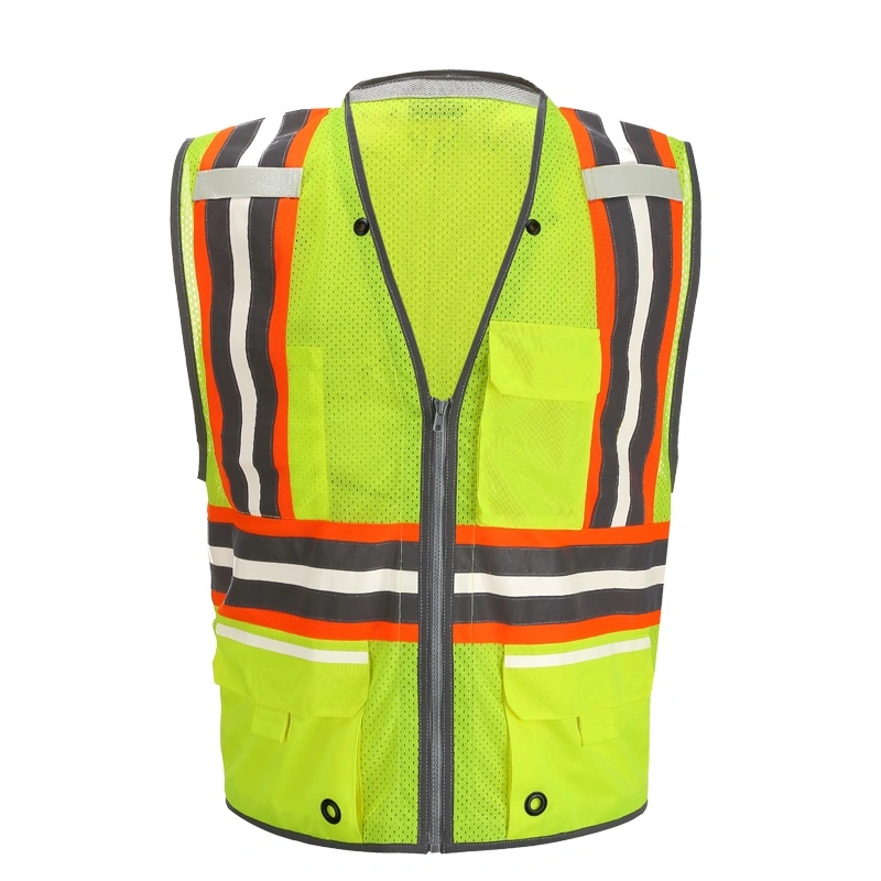 Warning Traffic Safety Vests Work Wear Hi Viz Security Safety Clothing for Men Construction Vest