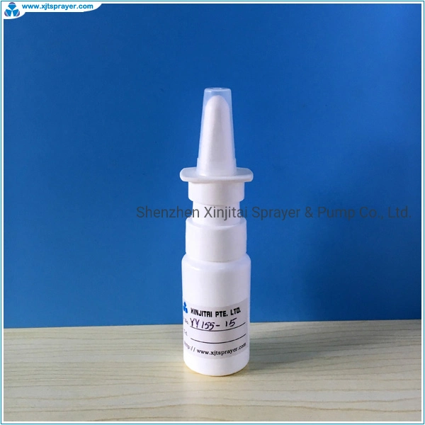 Pharmaceutical Use 15ml HDPE Snap on Nasal Spray Pump Bottle