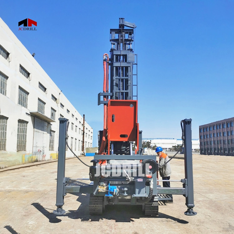 Crawler Type Mobile Hydraulic Mining Rock Core DTH Rotary Deep Borehole Ground Water Well Drilling Rigs Oil Drilling Equipment Rotary Drill Rigs Machine