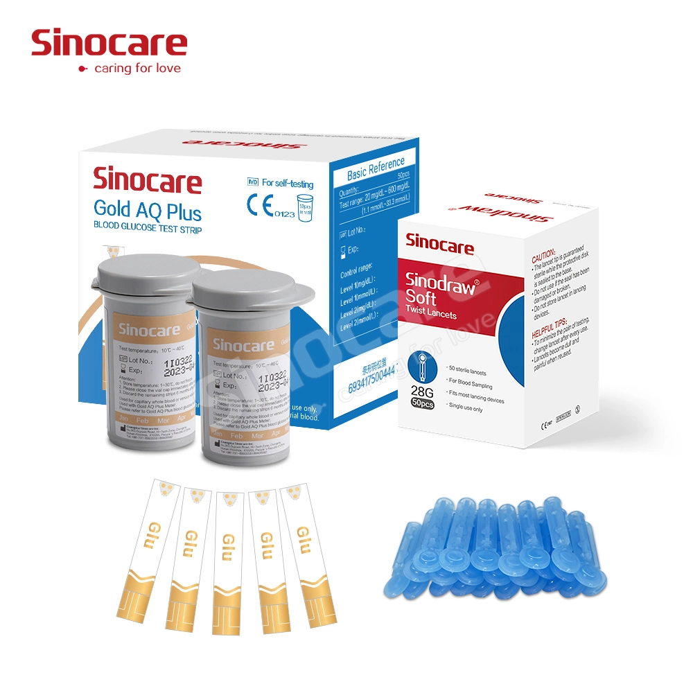 Sinocare medidor do sistema de monitorização contínua da glicose e Sensor de glicose Dispositivo de teste