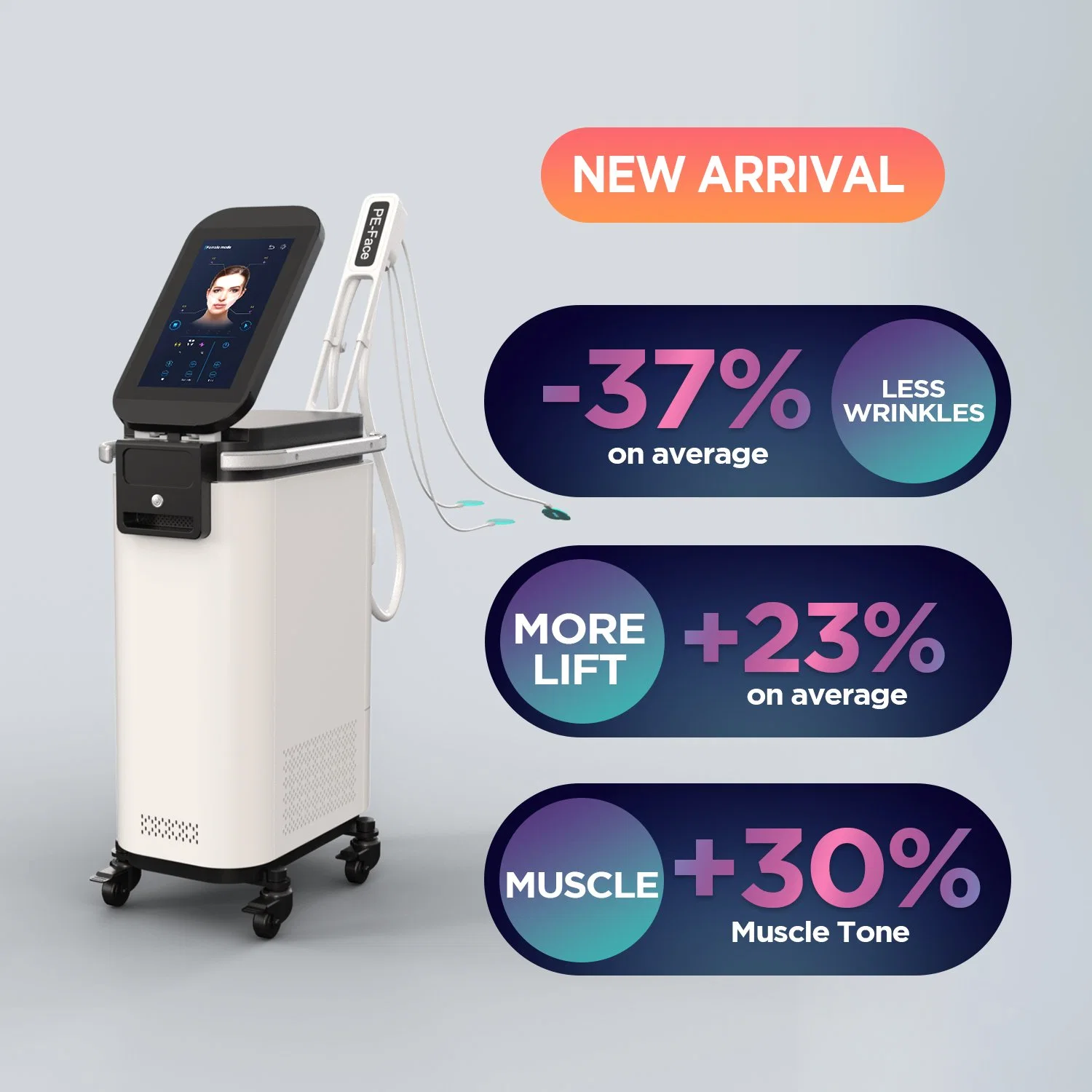 Facial Skin Wrinkle Reduction with EMS Technology Machine