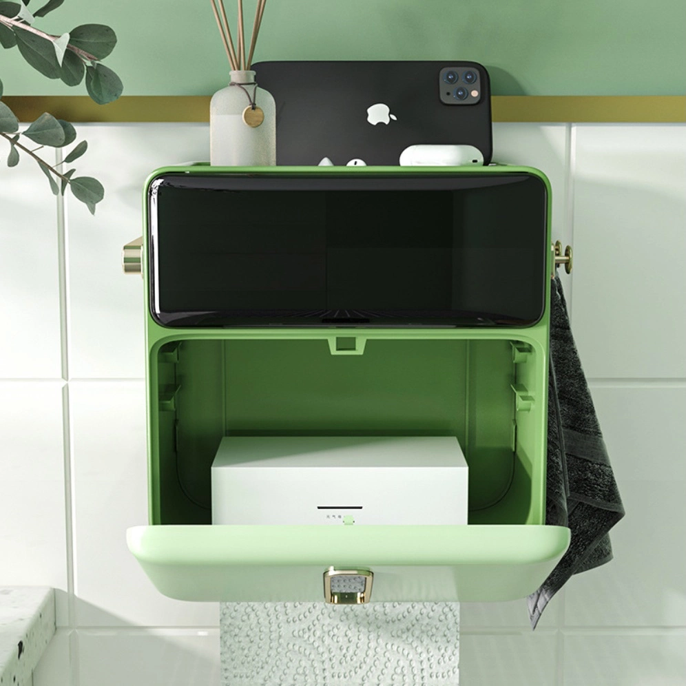 Toilet Toilet Tissue Box Shelf Household Wall Storage Appliance Bathroom Mobile Box