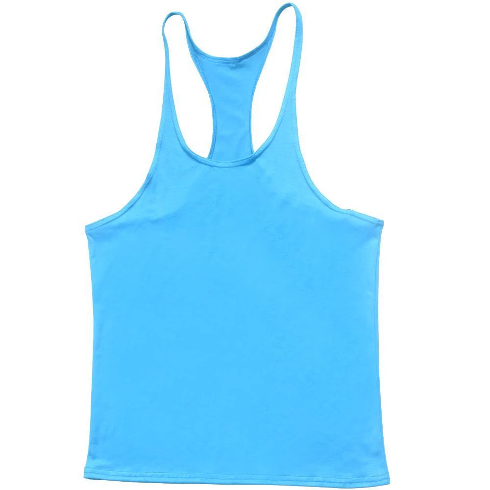 High quality/High cost performance Cotton with Elastic Fabric Soft and Comfortable Sport Plain Tank Top