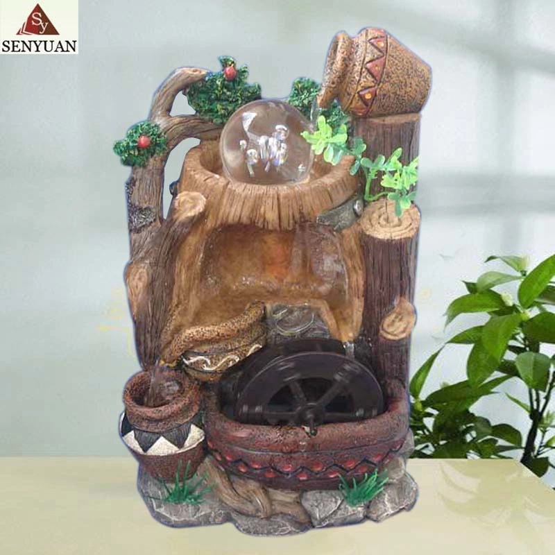 Resin Crafts Office Water Feature Fountain Sculpture