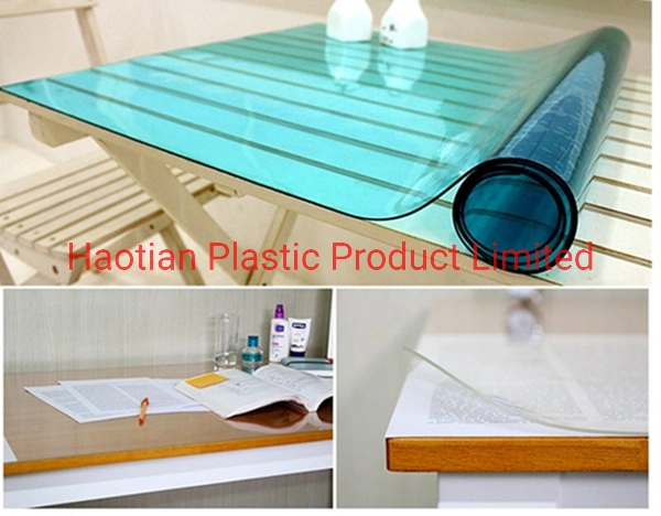 Super Clear Flexible Plastic PVC Table Cloth Cover for Home 1mm 3mm