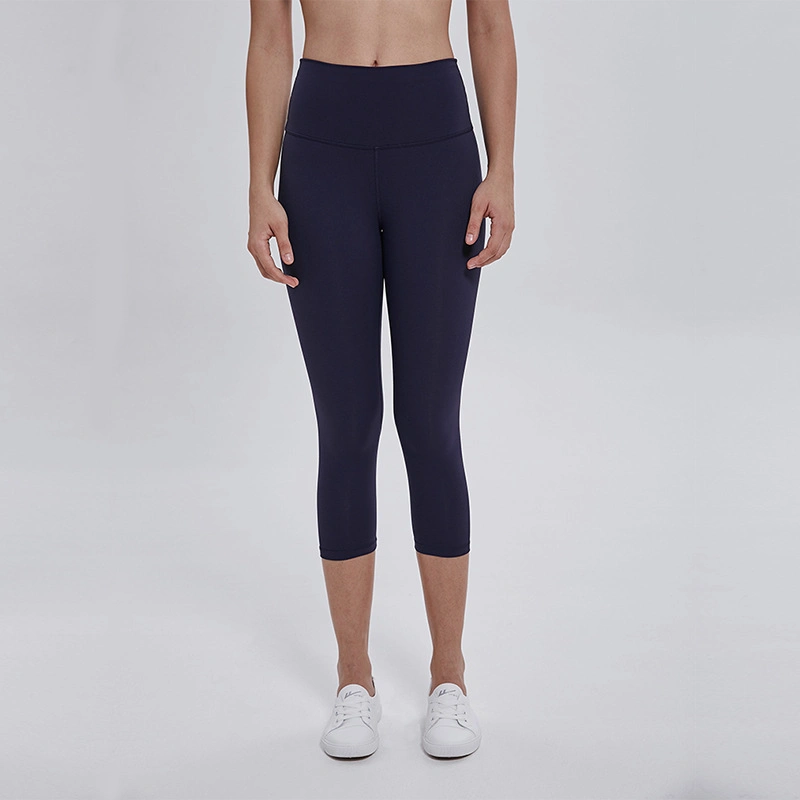 Vestuário de fitness de nylon spandex de alta qualidade com muitas cores para mulher Calças de ioga