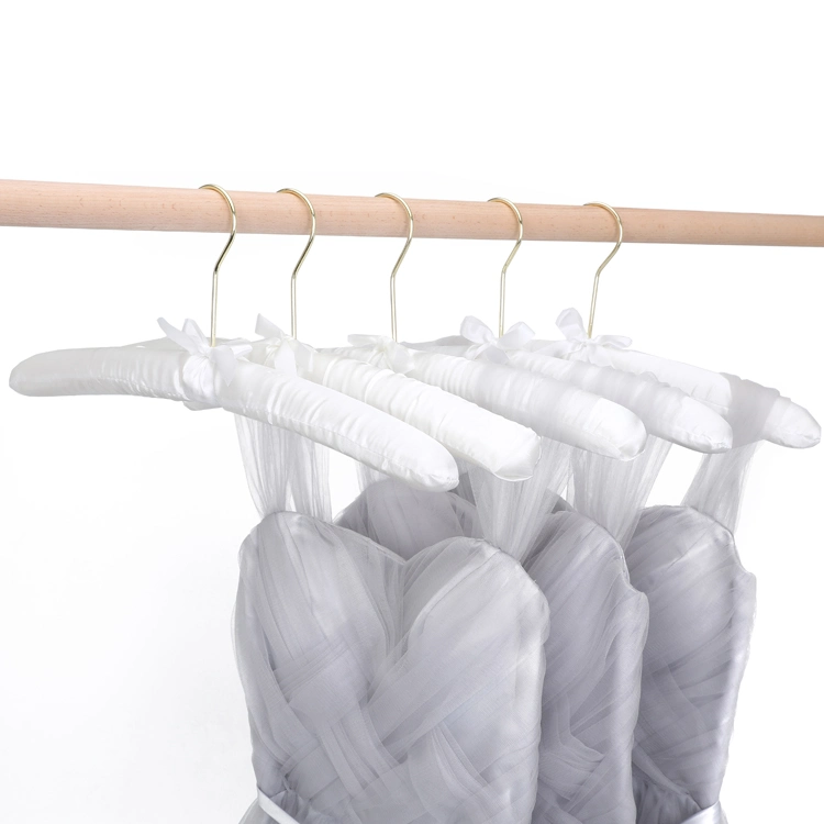 Padded Clothes Hangers for Sweaters Women Padded Coat Hangers Foam Hanger Non Slip Satin Canvas Covers for Adults Wedding Bridesmaid