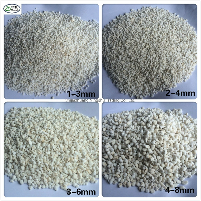 Horticultural Hydroponic Expanded Perlite 1-3mm 2-4mm 3-6mm 4-8mm