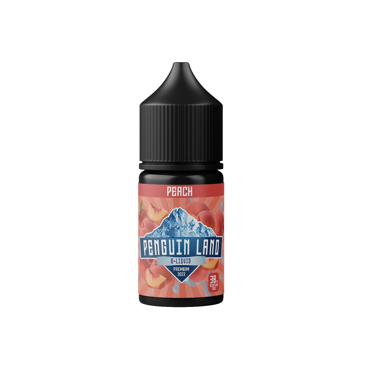 Sabor durazno tierra Pingüino E Liquid E caliente de Venta de jugo de fruta de la fabricación de OEM de buen gusto, gran cantidad de Vape Popular dulzura