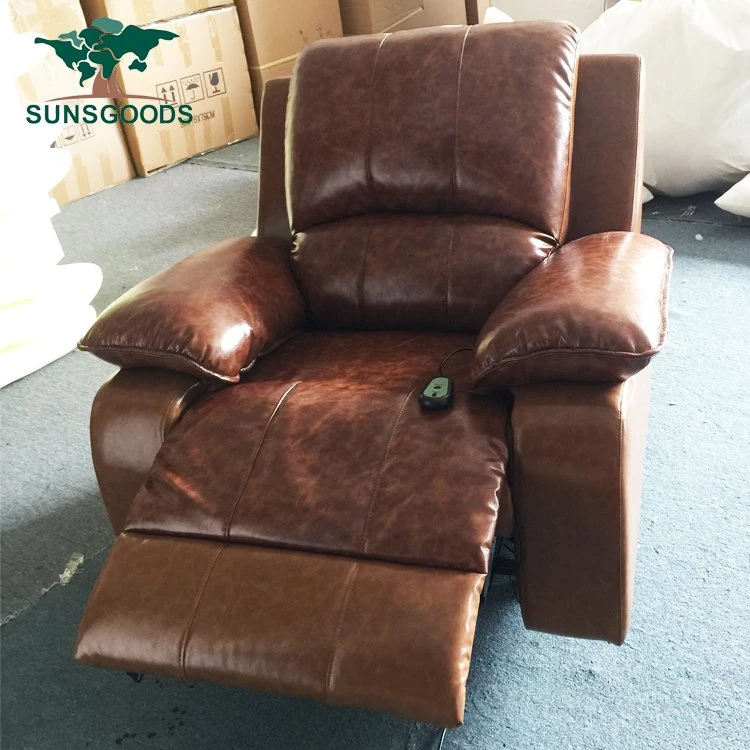 Best Quality Big Armest Comfortable Genuine Leather Elderly Recliner, Power Lift Recliner Elderly, Recliner Chairs for The Elderly