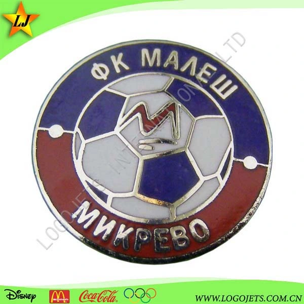 No MOQ Promotion Brass Stamped Traditional Hard Enamel Cloisonne Football Club Badge