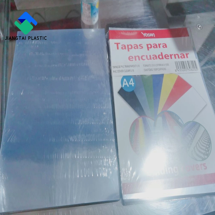 البلاستيك Jiangtai البلاستيك القياسي التصدير التغليف العزل بالجملة A4 البلاستيك PVC ورقة PVC ملزمة