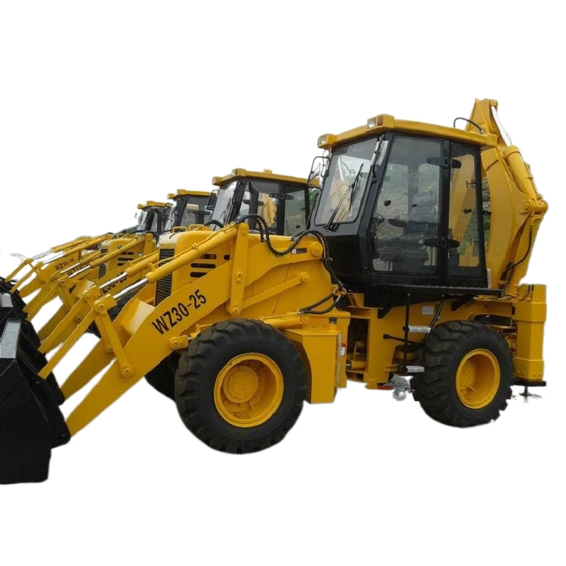 New Designed Front Loader Rear Backhoe Machine with Lifting Capacity 2500kg Rear Bucket Capacity 0.3m3