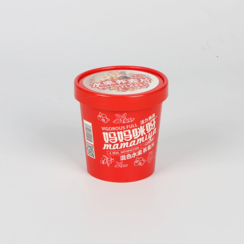 Biodegradable Disposable Paper Pulp Soup Cup with Lid