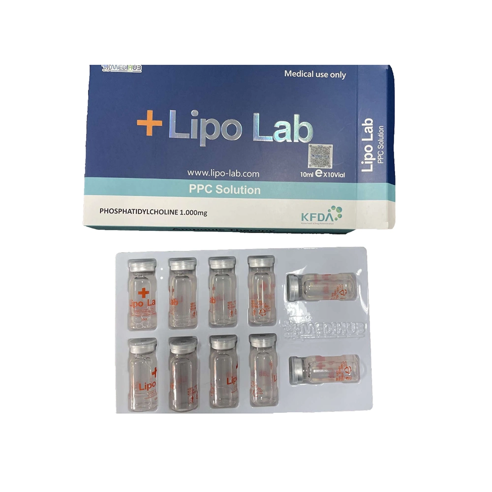 الجملة كوريا 10زجاجات/صندوق سائل Lipo Lab محلول PPC Meso V يتلاشى الدهون في خط الحقن المضلعات في الأديدية