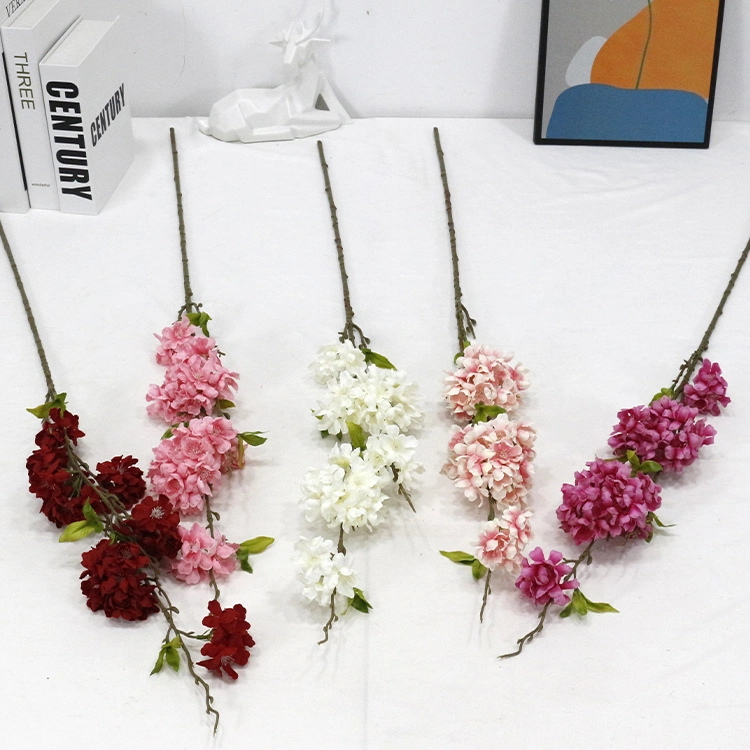 Wholesale/Supplier Artificial Flower Simulation Cherry Blossom Branch Wedding Handmade Flower Clove Cherry Blossom