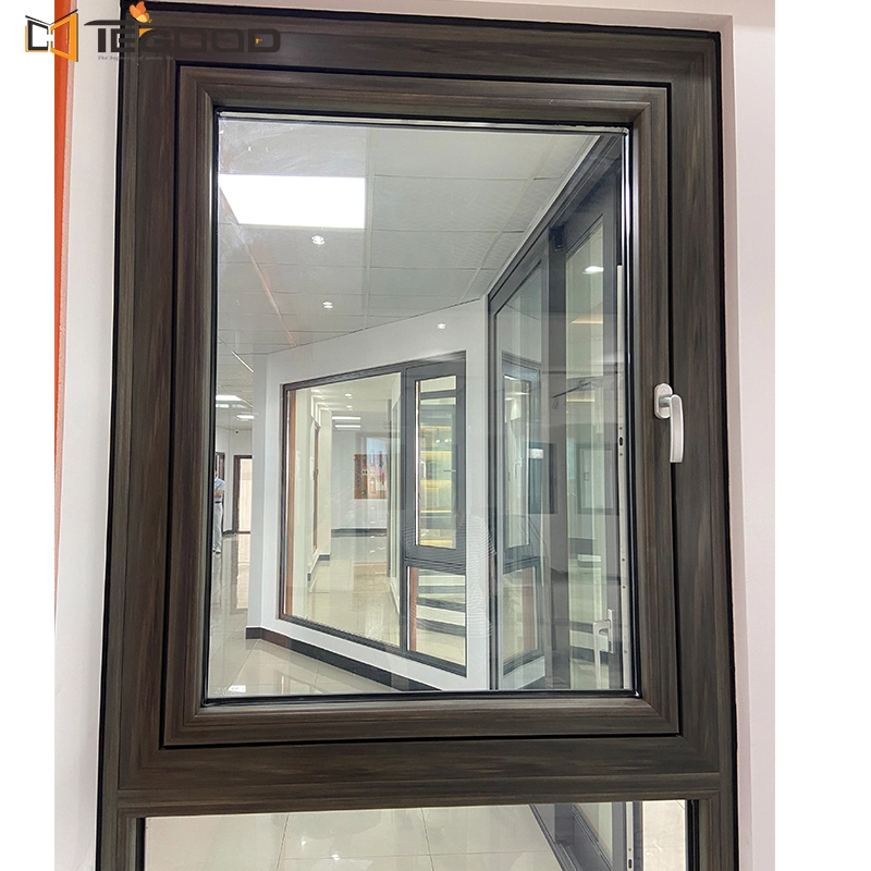 Thermal Bridge Heat Insulation Double Glass Low-E Aluminum Hinged Window