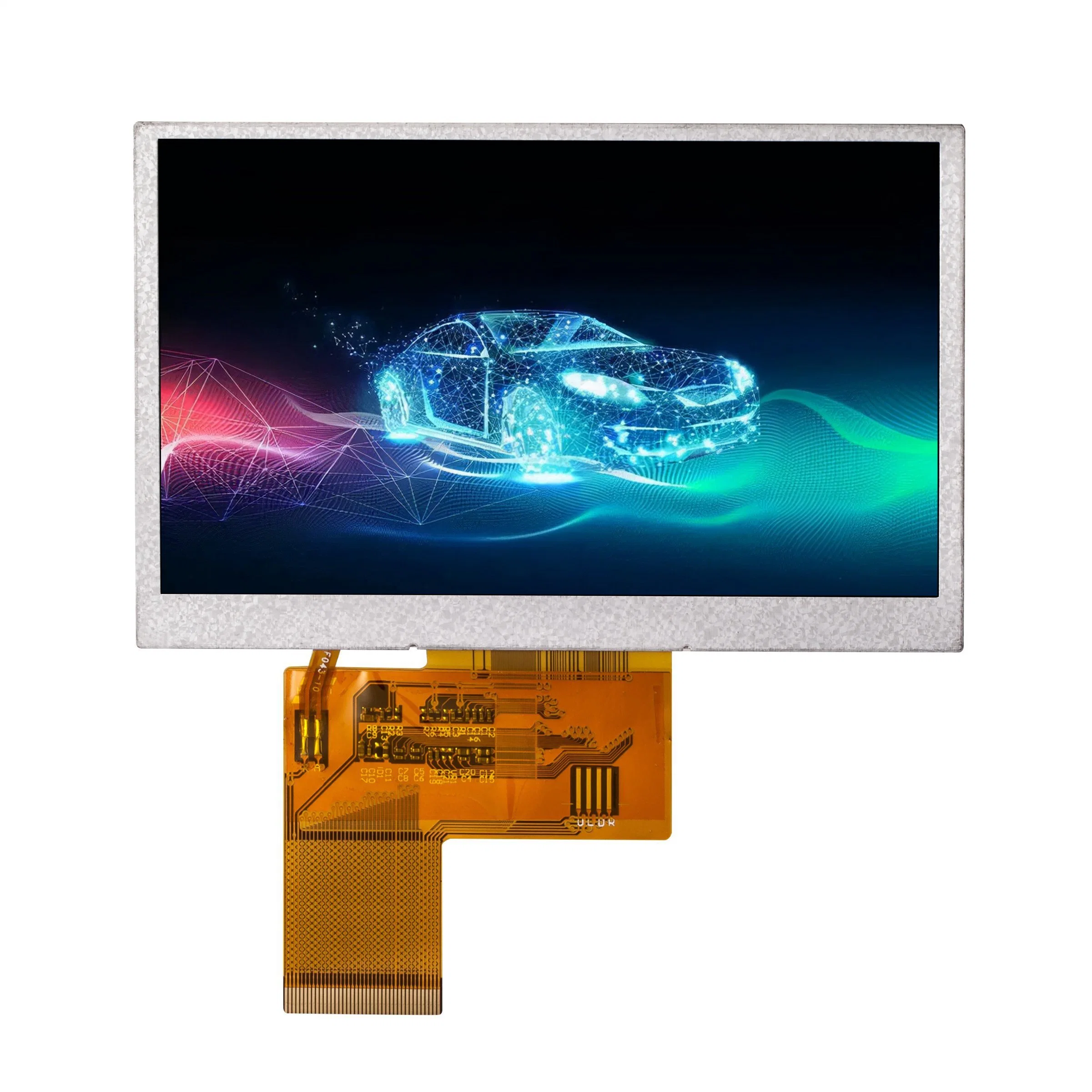 شاشة عرض TFT LCD مقاس 5 بوصات مخصصة ذات درجة سطوع عالية 40 سنًا 800×480 مع لوحة Capacitive Touch
