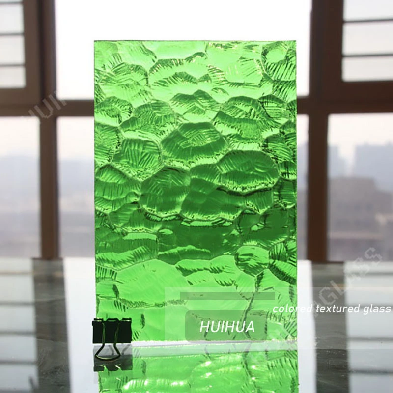 Green Oceanic Privacy Textured Stained/Building/Art/Decorative Glass Panels