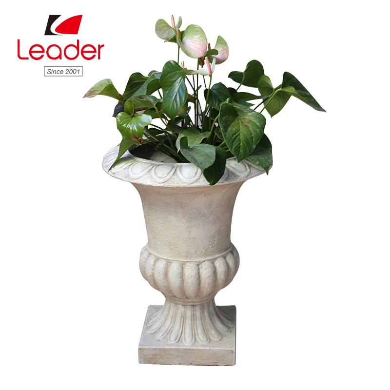 Factory 45cm Resin Traditional Flowerpot-White for Home and Garden Decor