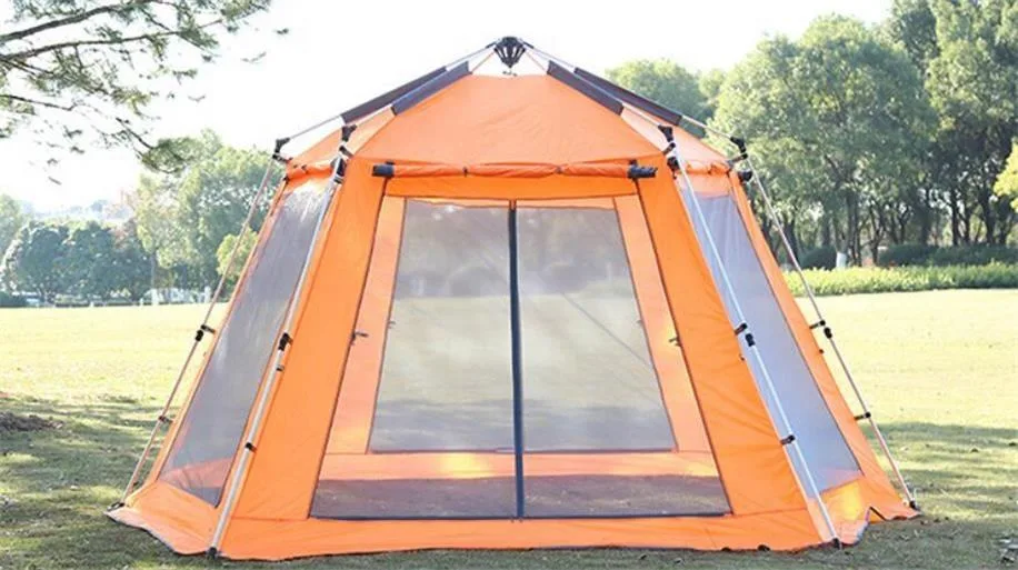 Outdoor 5-8 Persons Large Family Luxury Breathable Waterproof Automatic Pop up Camping Tents