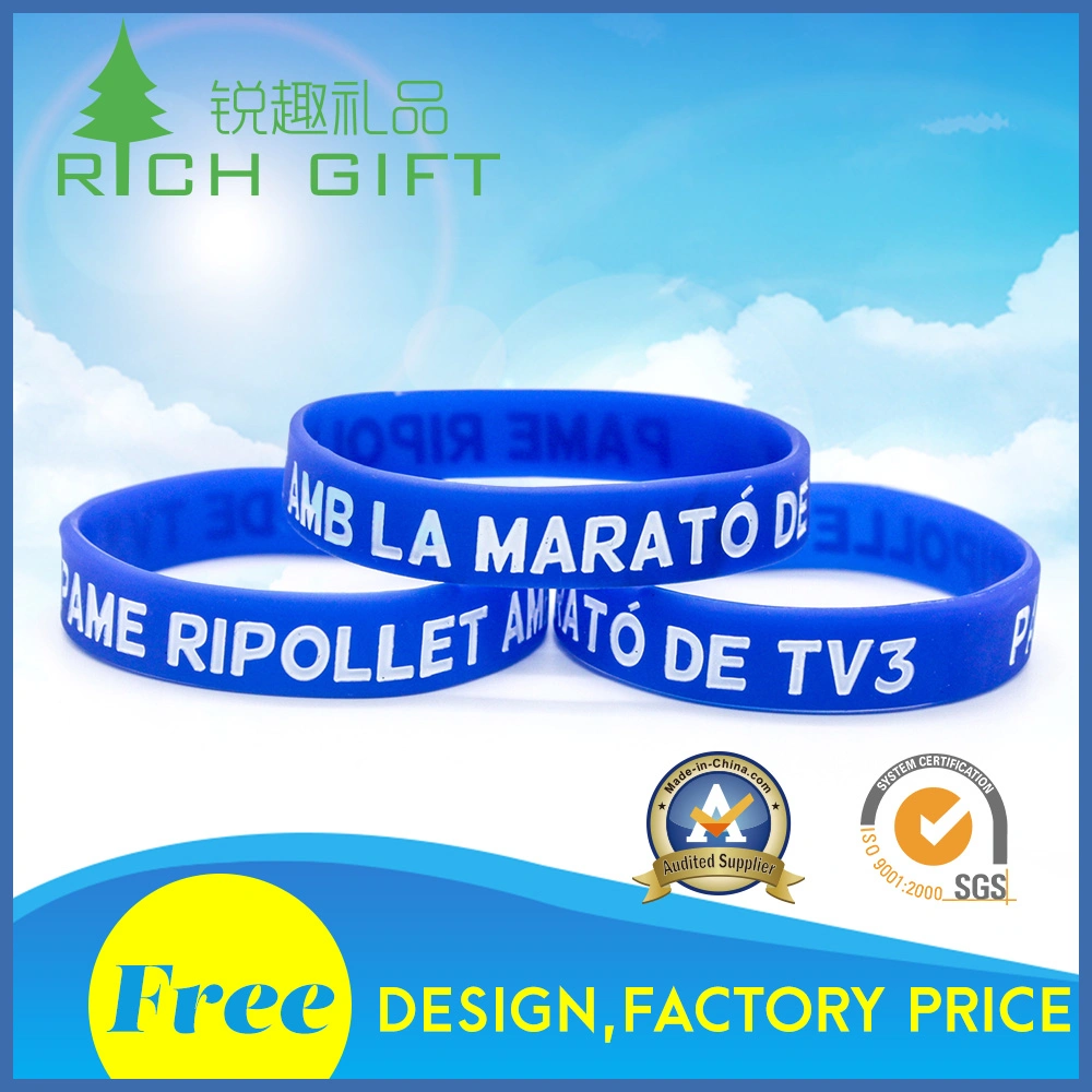 Custom High quality/High cost performance Fine Environmental Printed Silicone Bracelet for Individual