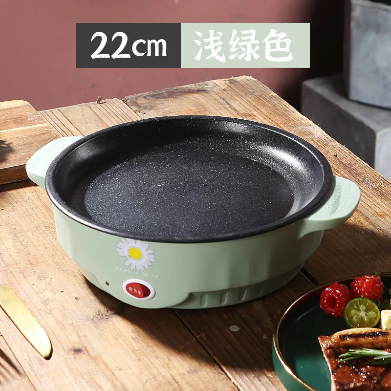 Custom Round Pancake Steak Electric Wok Cookware Stainless Steel Fry Pan