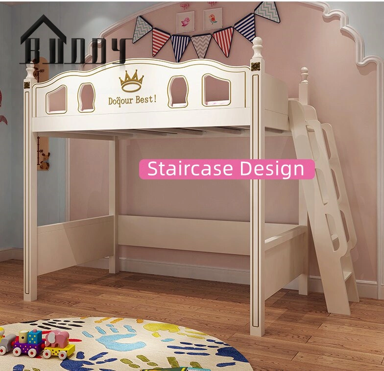 Nuevo diseño de los Niños Los niños Literas literas con escalera de madera y Slider Home muebles cama Kid Kid