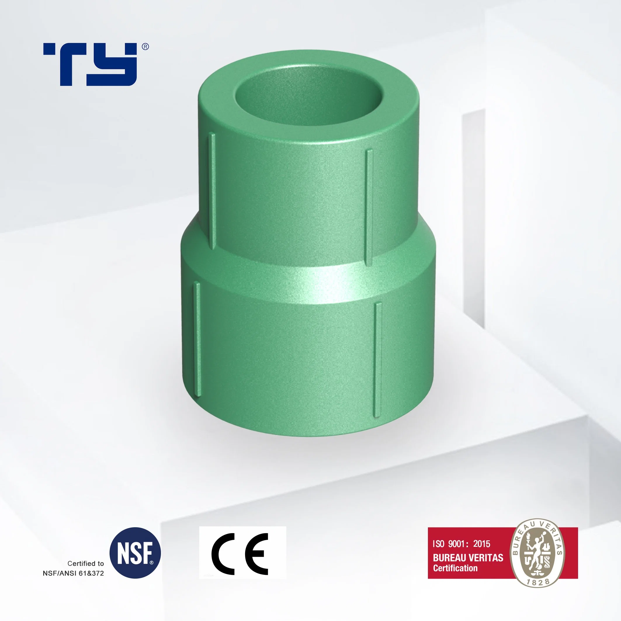 Reducing Tee PPR Plastic Pipe Fittings Standard for Supply Water Factory Price