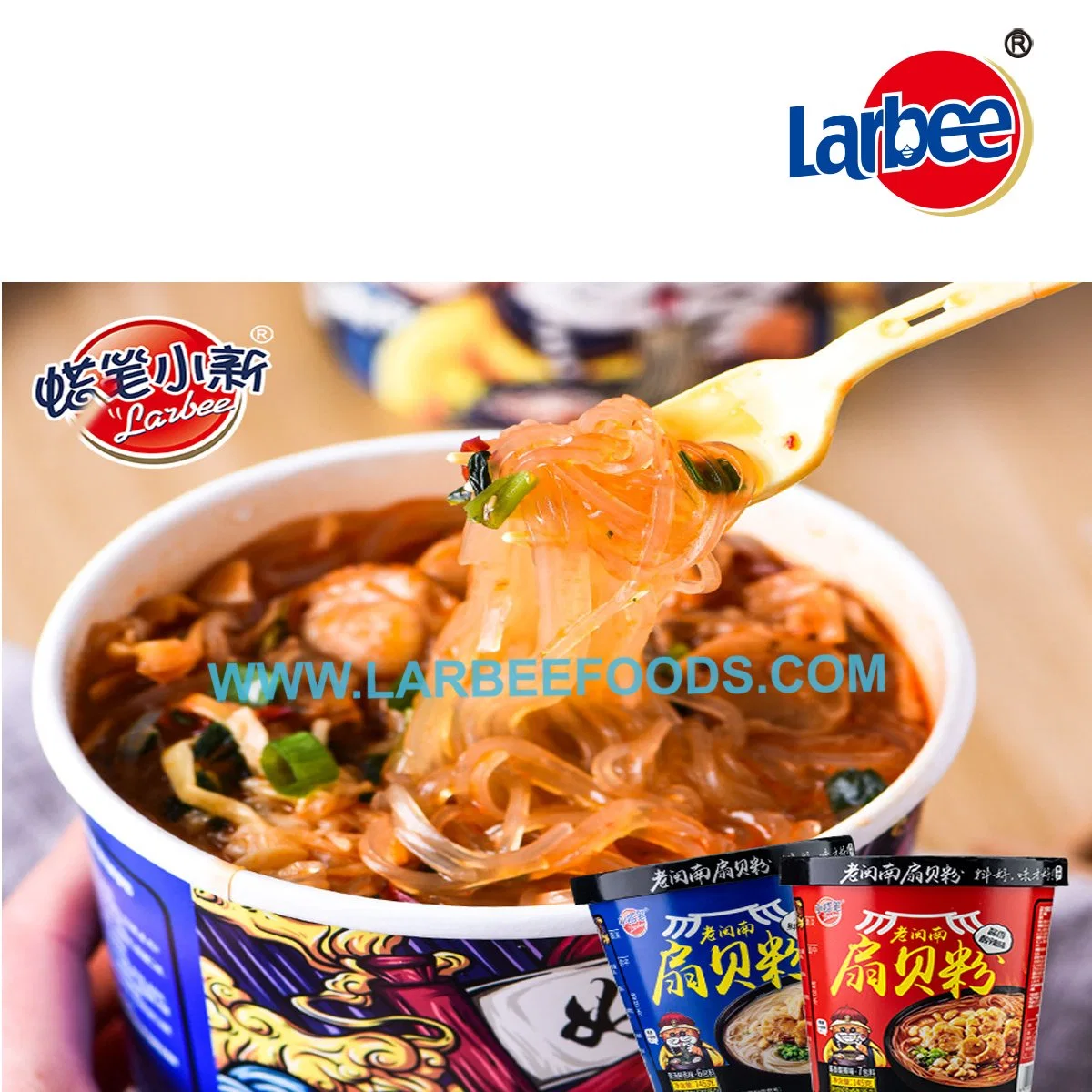 Convenient Food Instant Sweet Potato Starch Noodles From Larbee Factory