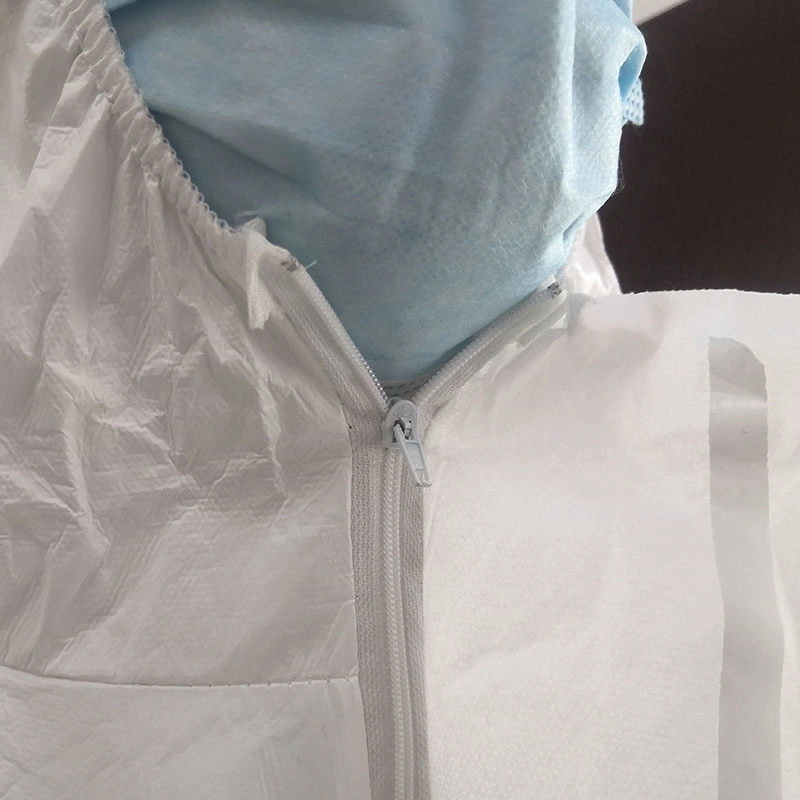 Wholesale/Supplier PPE En14126 Type 4, 5, 6 Disposable Coveralls Medical Protective Suit Coverall Protective Clothing