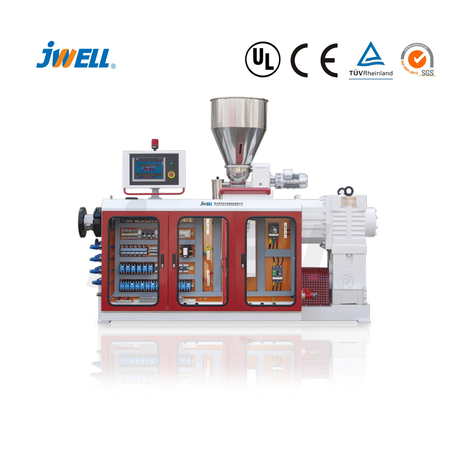 Jwell Plastic PVC Fence Extrusion Machine Production Equipment for Subway/ Road / Bridge