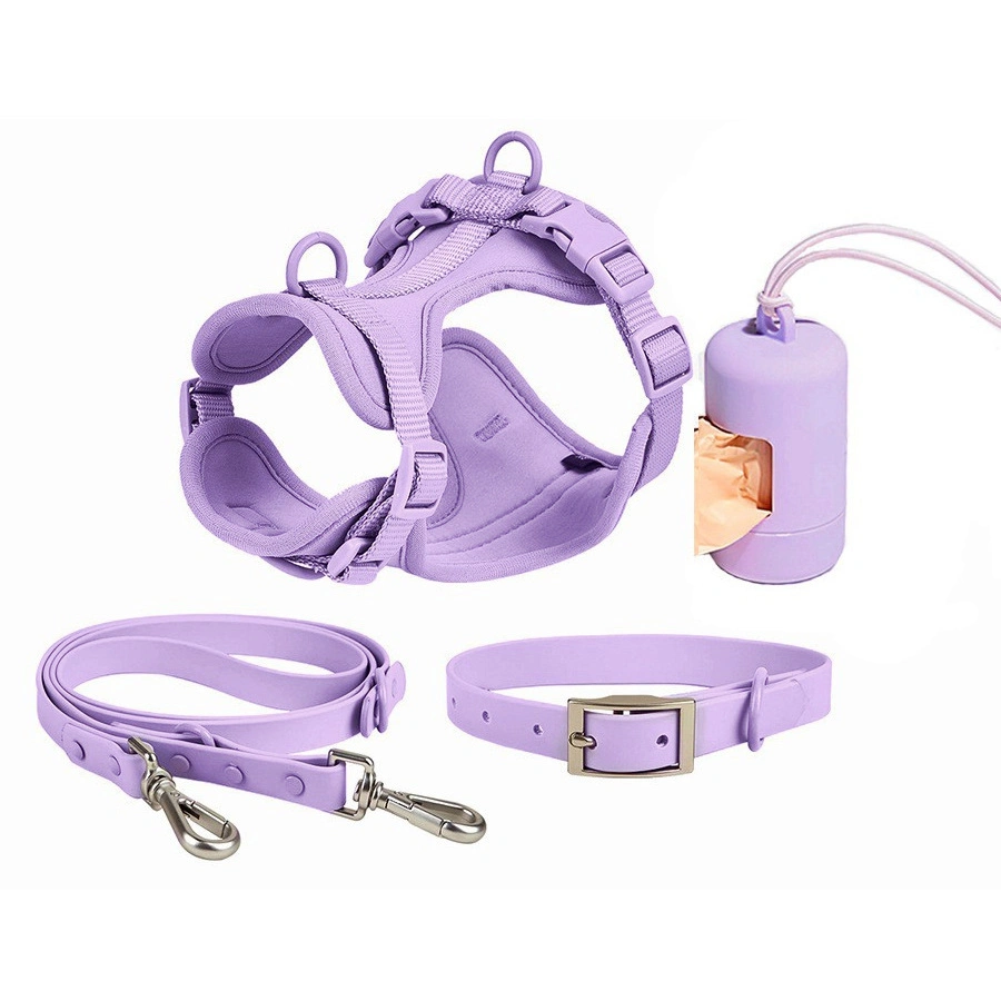 Candy Color Pet Lead Product Set Easy Use Plastic Pet Poop Bag Holder