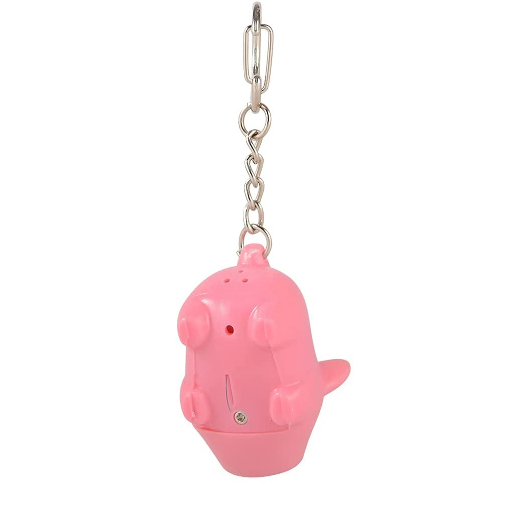 Wholesale/Supplier Custom Logo Cute Cartoon Animal Light Color with Sound Small Flashlight LED Keychain