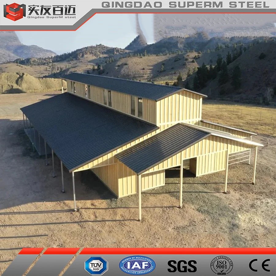 Customized Fast Build Prefab Steel Building Prefabricated Metal Horse Barns