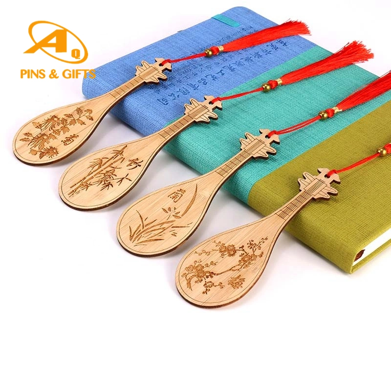 High quality/High cost performance Normal Design Nickel Plated Metal Wooden Book Mark