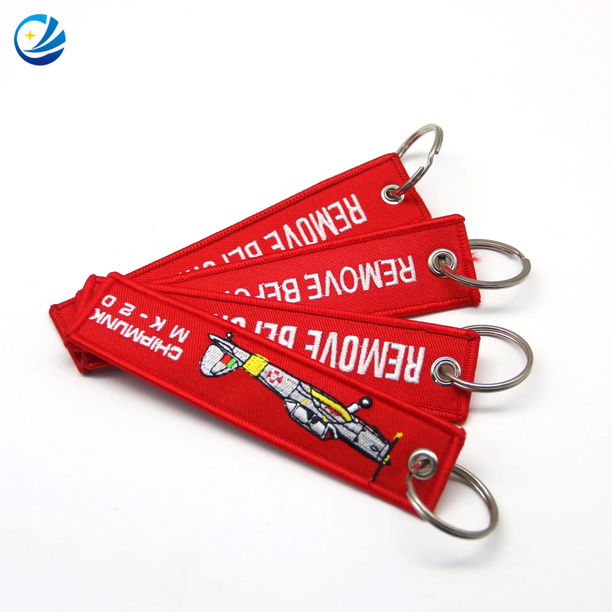 Popular Customized Fabric Keyring/Key Holder/Key Tag for Promotion Gift