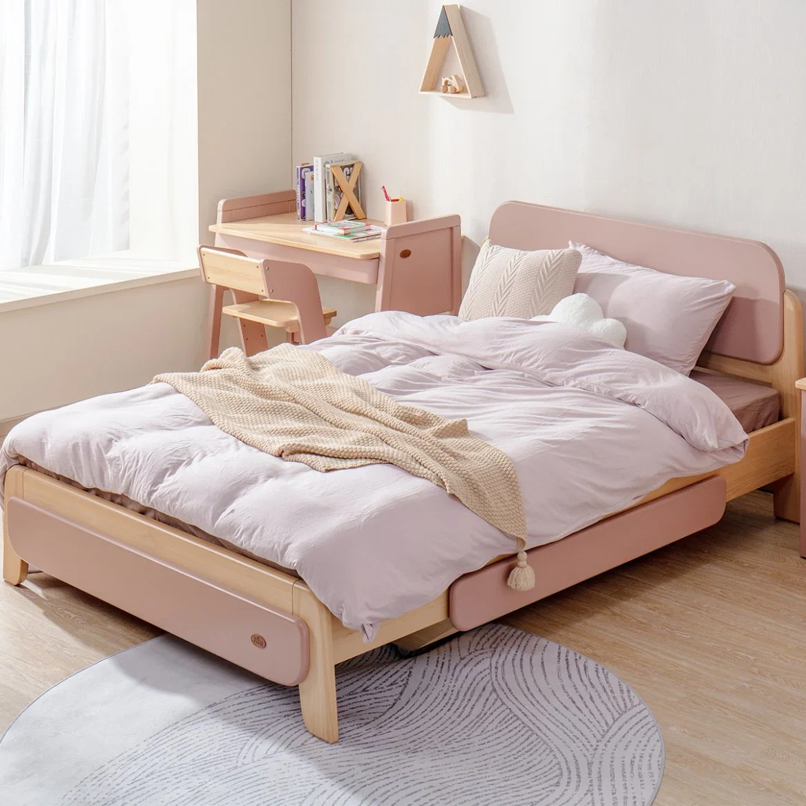 Los niños nórdicos Boori Muebles de dormitorio cama King Size Junior Kid madera