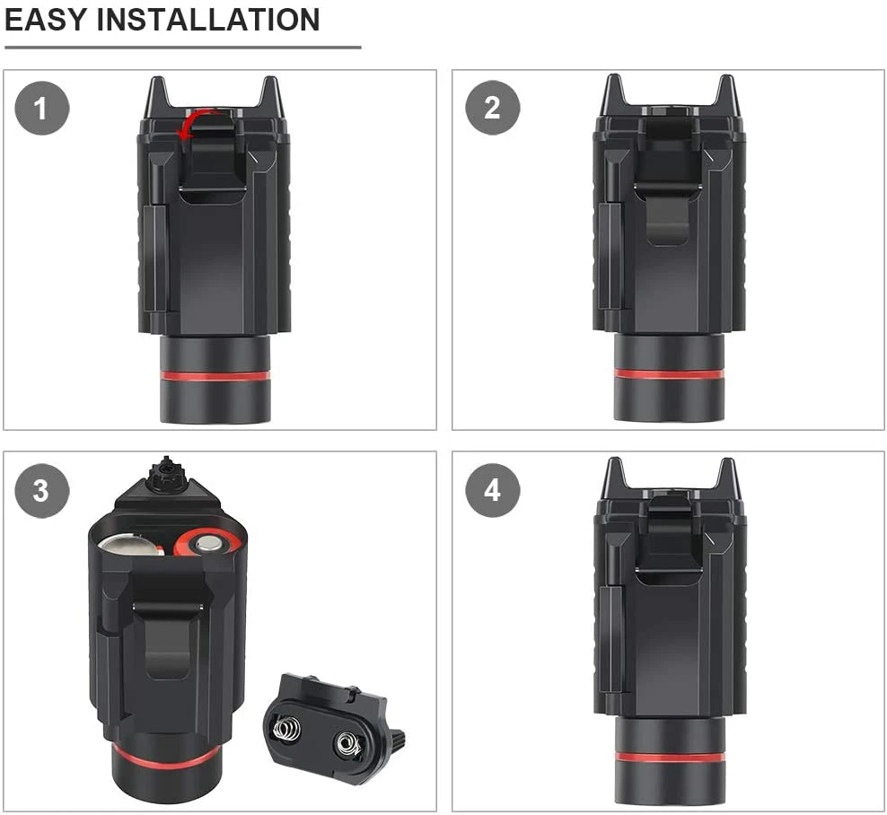 Kostenloses Logo 300lm Waffenlicht und Laser taktische Scopes Zubehör Kombination