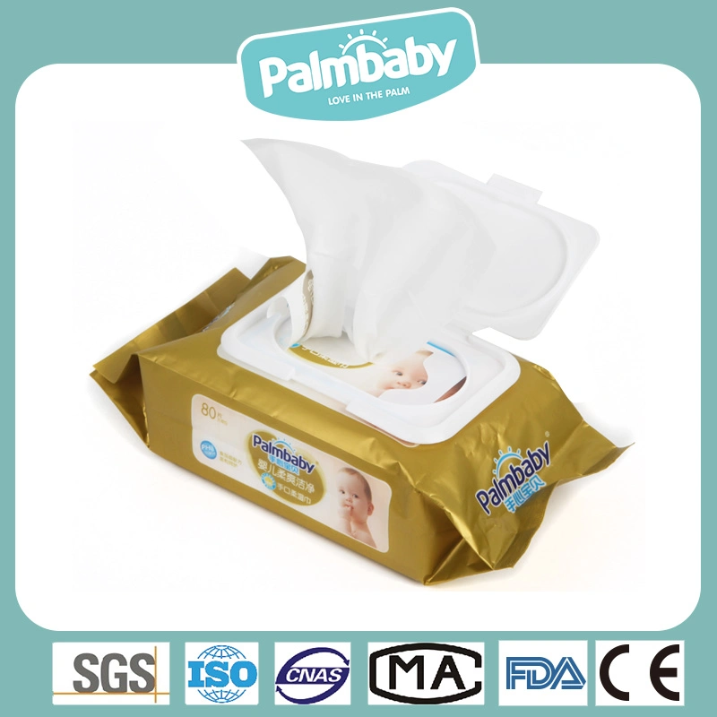 Baby Wet Tissue Hand Mouth Wet Wipes Soft Nonwoven Fabric Wet Tissue Baby Skin Care Clean