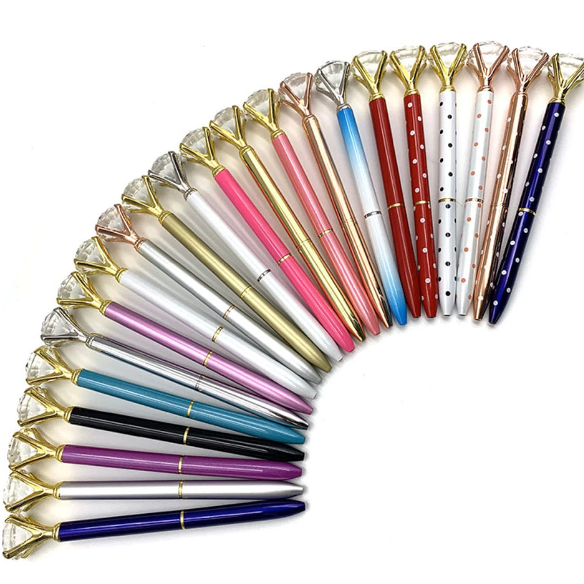 Crystal Diamond Metal Stylos à bille